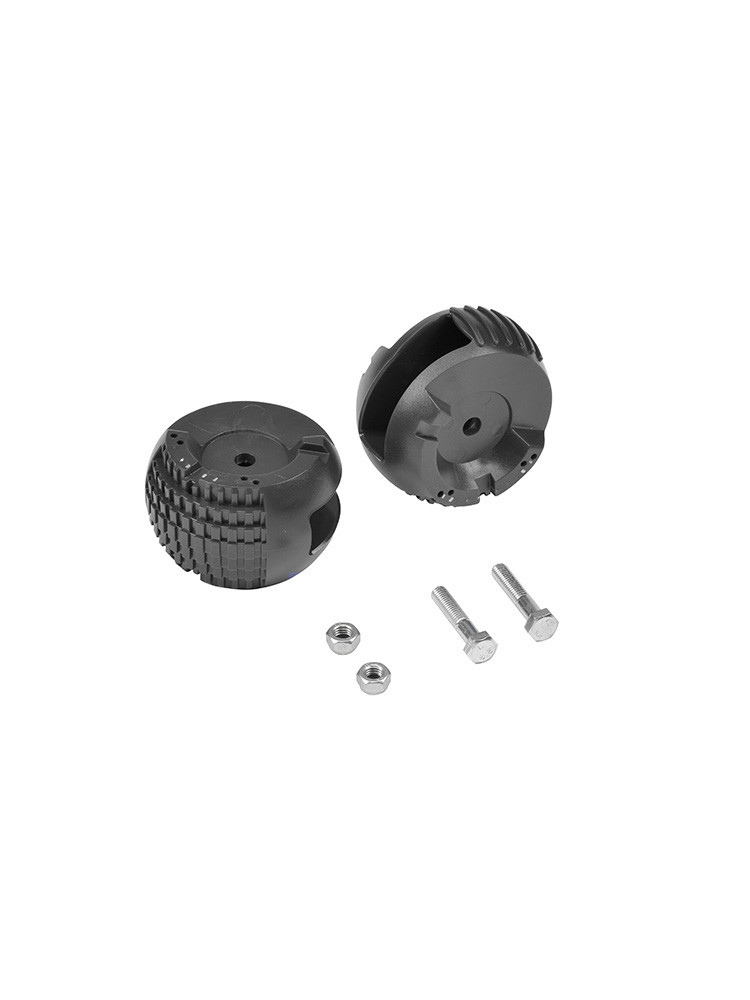 HYMER Traversenschuhset rund für Universal-Traverse und Traverse an der Baumleiter  für 0050766+6053 für Traversenquerschnitt 49x30 mm