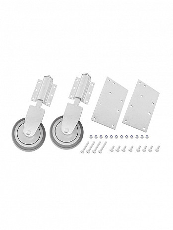 HYMER Federrollenset selbsttätig blockierend, starr am Stützteil (2 Rollen ungebremst) für 8026+8080