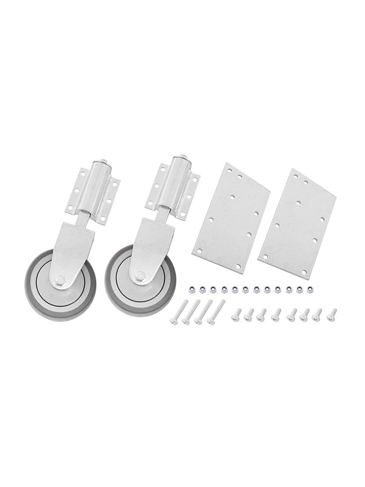 HYMER Federrollenset selbsttätig blockierend, starr am Stützteil (2 Rollen ungebremst) für 8026+8080