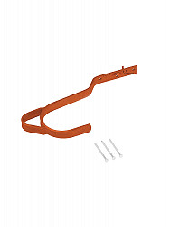 HYMER Sicherheits-Dachhaken Typ A für Ziegel und Pfannen und sonstige Bedachungen, ziegelrot für Dachauflegeleitern HYMER Sicherheits-Dachhaken Typ A für Ziegel und Pfannen und sonstige Bedachungen, ziegelrot für Dachauflegeleitern