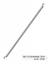 MUNK Günzburger Horizontalstrebe | Passend für Gerüstlänge 2,45 m MUNK Günzburger Horizontalstrebe | Passend für Gerüstlänge 2,45 m