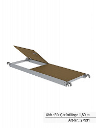 MUNK Günzburger Plattform mit Klappe | Passend für Gerüstlänge 2,45 m MUNK Günzburger Plattform mit Klappe | Passend für Gerüstlänge 2,45 m