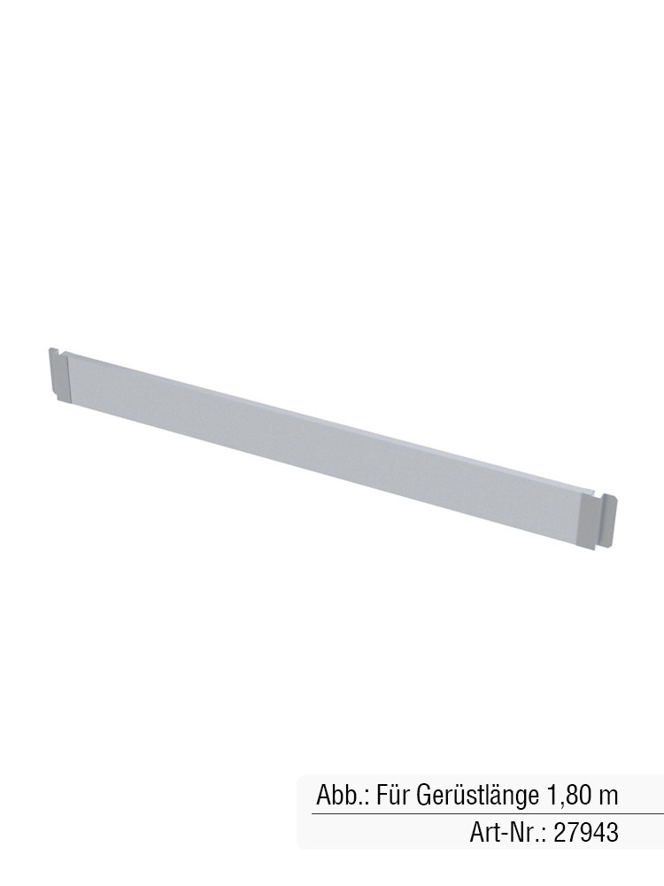 MUNK Günzburger Alu-Bordbrett Längsseite | Passend für Gerüstlänge 2,45 m