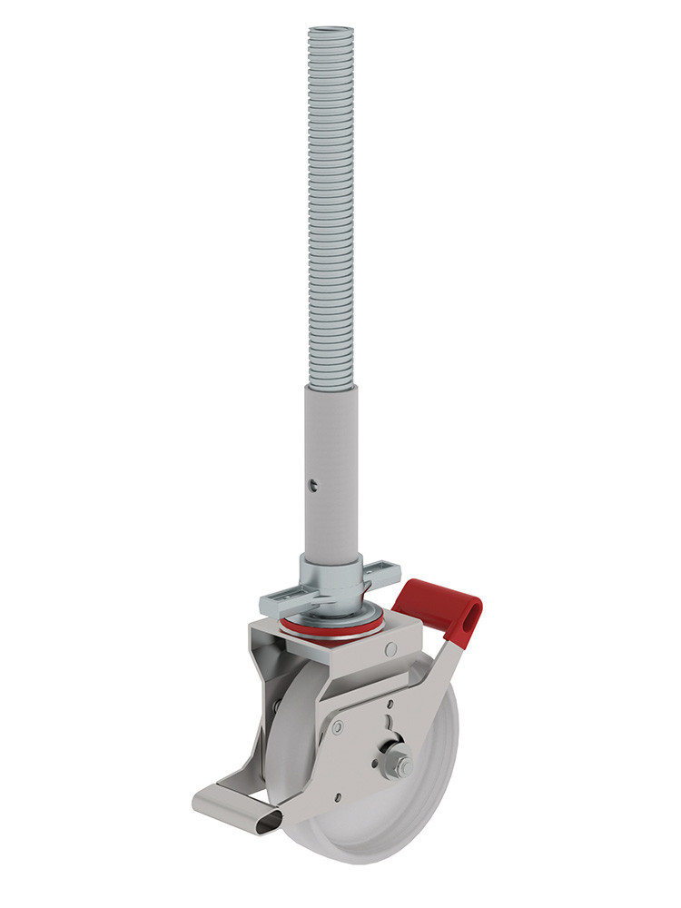 MUNK Günzburger Lenkrolle mit Spindel & Feststellbremse - Ø 200 mm