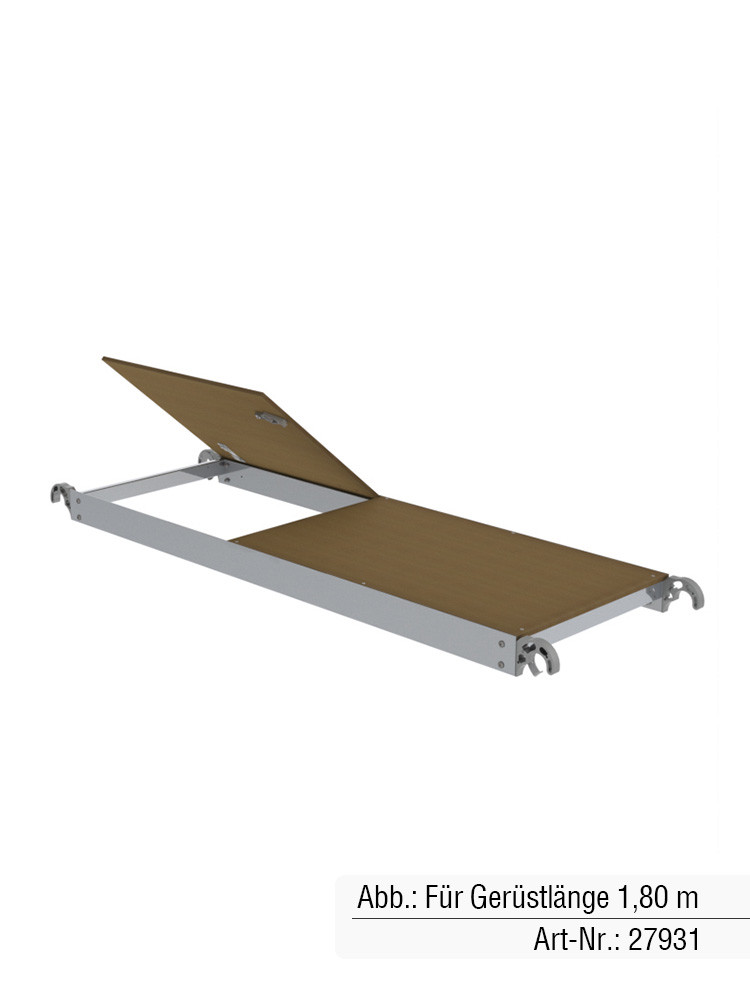 MUNK Günzburger Plattform mit Klappe | Passend für Gerüstlänge 3,00 m