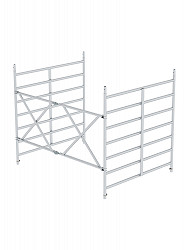 MUNK Günzburger Klapprahmeneinheit | Passend für Klappgerüst mit Dreifach-Plattform - Gerüstbreite 1,90 m MUNK Günzburger Klapprahmeneinheit | Passend für Klappgerüst mit Dreifach-Plattform - Gerüstbreite 1,90 m