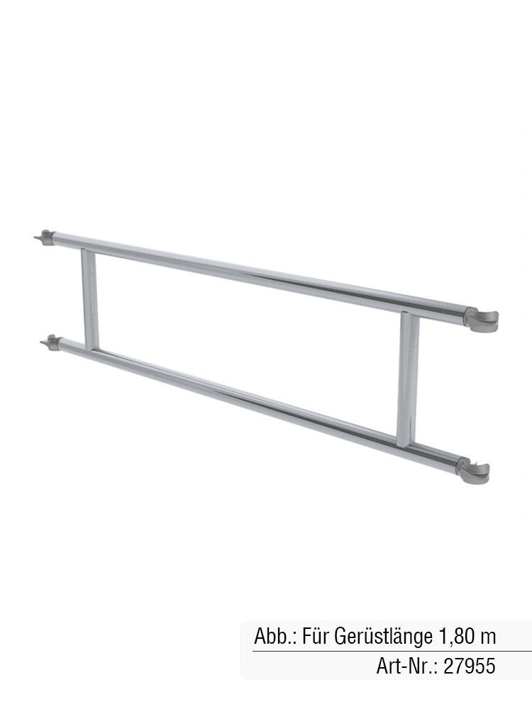 MUNK Günzburger Geländer längs | Passend für Gerüstlänge 2,45 m