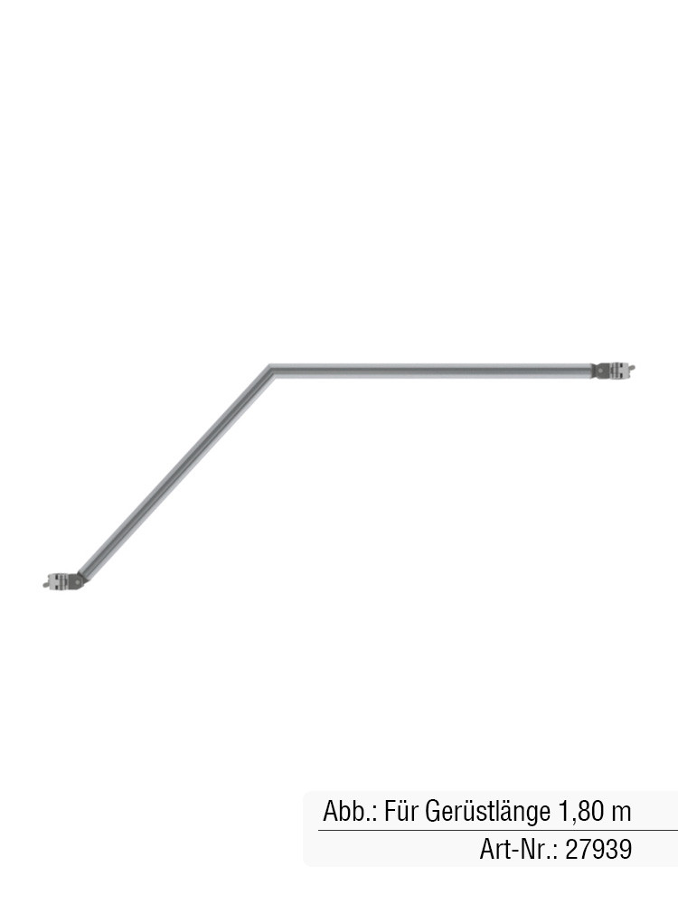 MUNK Günzburger Handlauf oben | Passend für Treppengerüst mit Gerüstlänge 3,00 m