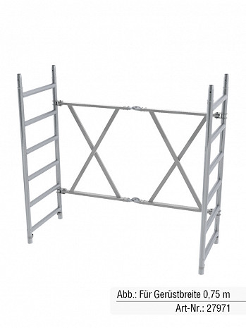 MUNK Günzburger Klapprahmeneinheit | Passend für Klappgerüst mit Gerüstbreite 1,35 m & Gerüstlänge 1,80 m