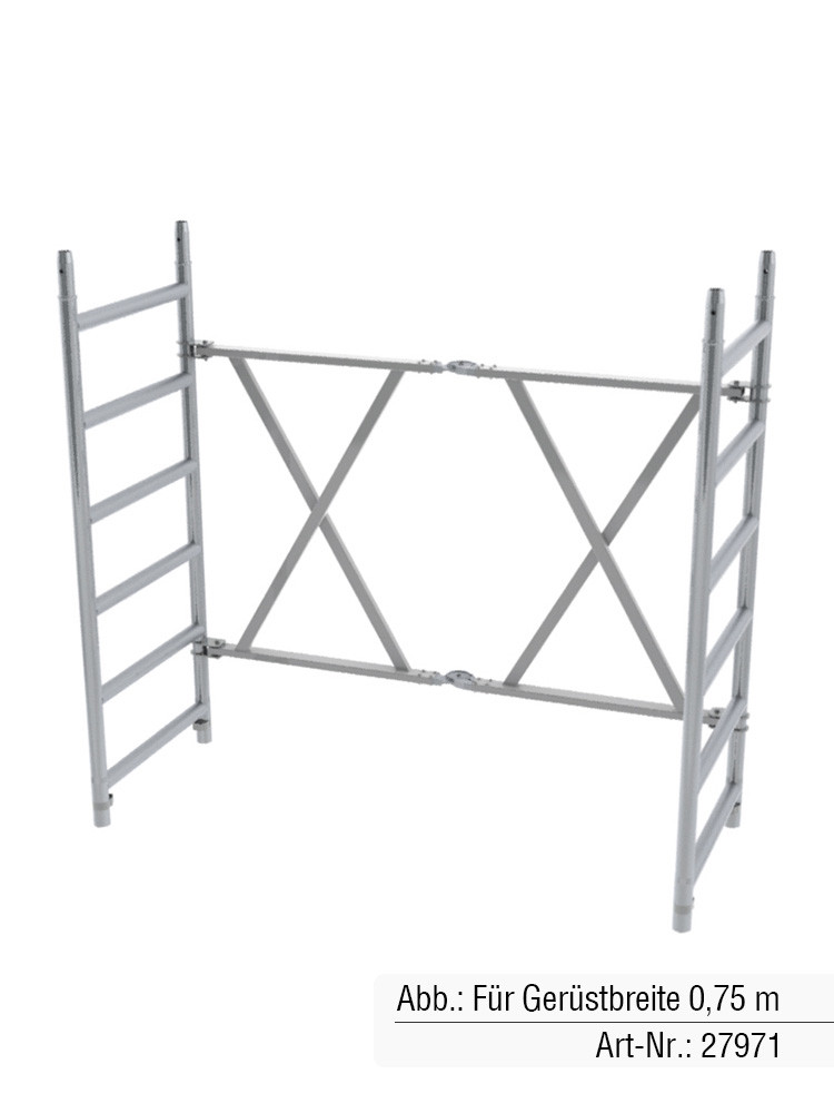 MUNK Günzburger Klapprahmeneinheit | Passend für Klappgerüst mit Gerüstbreite 1,35 m & Gerüstlänge 1,80 m