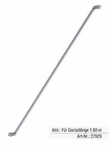 MUNK Günzburger Handlauf | Passend für Treppengerüst mit Gerüstlänge 2,45 m