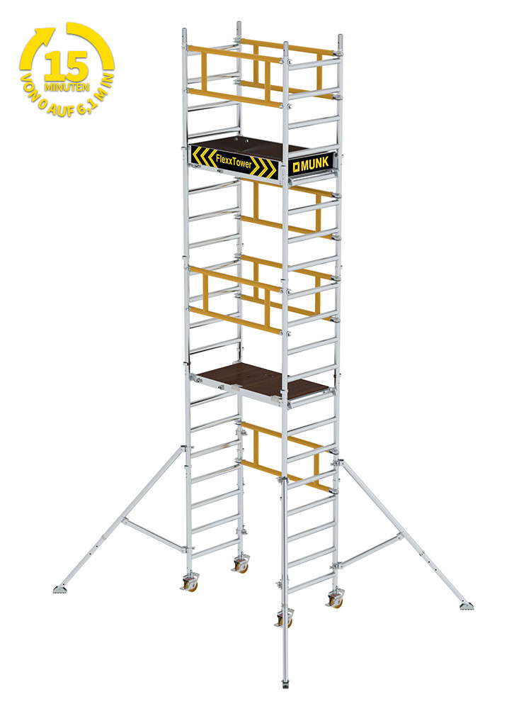 MUNK Günzburger FlexxTower - Ein-Personen-Gerüst - AH 6,10 m