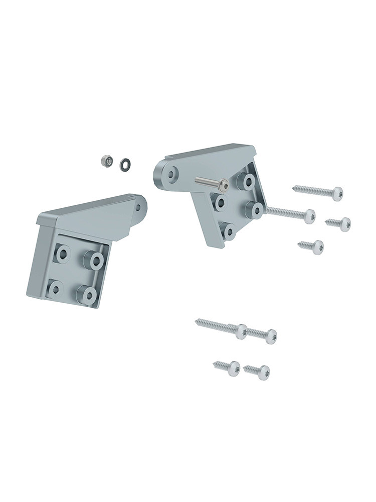 MUNK Günzburger Ersatzscharnier-Set | Passend für Stufen-Stehleitern beidseitig begehbar