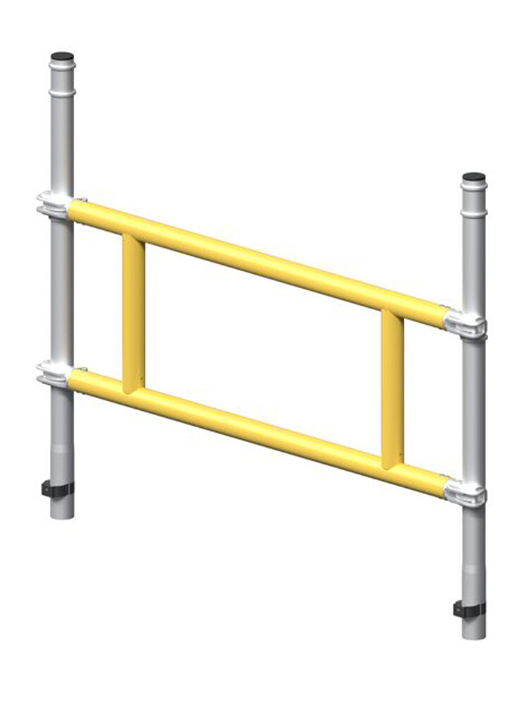 MUNK Günzburger Geländer-Set einseitig für Montageplattform, fahrbar