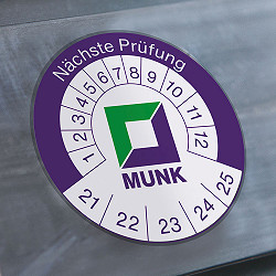 MUNK Günzburger Prüfplakette 40x40 mm - 50 Stück MUNK Günzburger Prüfplakette 40x40 mm - 50 Stück
