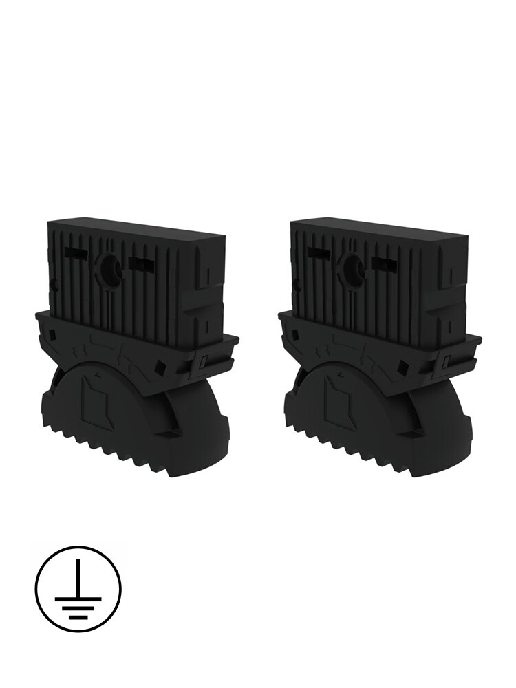 MUNK Günzburger nivello®-Innenschuh elektrisch ableitfähig | Holmabmessung: 73x25 mm | 2er-Set