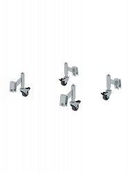 MUNK Günzburger Feder-Bremsrollen für Aluminium-Arbeitspodest starr | 4er-Set MUNK Günzburger Feder-Bremsrollen für Aluminium-Arbeitspodest starr | 4er-Set