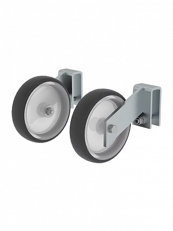 MUNK Günzburger Hubrollen für Arbeitspodest starr | 2er-Set