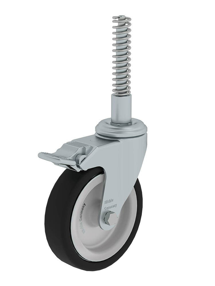 MUNK Günzburger Federrolle, elektrisch leitfähig mit Feststeller | Passend für Podesttreppen