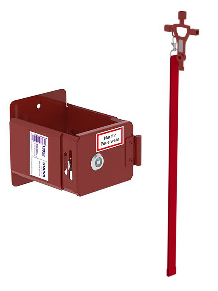 MUNK Günzburger Leiterhalter pulverbeschichtet RAL 3000 Master Key