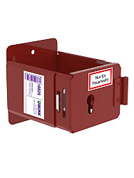 MUNK Günzburger Leiterhalter pulverbeschichtet RAL 3000 für bauseitige Profil-Halbzylinder MUNK Günzburger Leiterhalter pulverbeschichtet RAL 3000 für bauseitige Profil-Halbzylinder