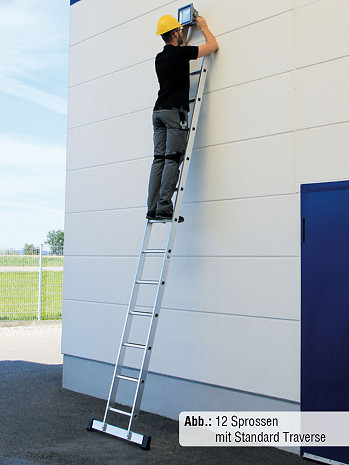 MUNK Günzburger Anlegeleiter mit Traverse / 24 Sprossen