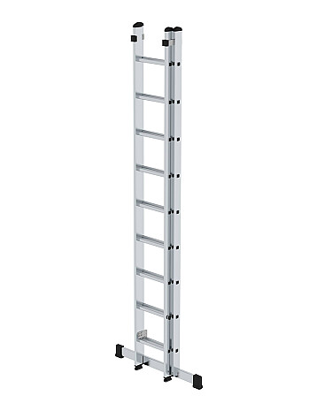 MUNK Günzburger Schiebeleiter mit Traverse / 2x9 Sprossen