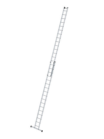 MUNK Günzburger Schiebeleiter mit Traverse / 2x17 Sprossen