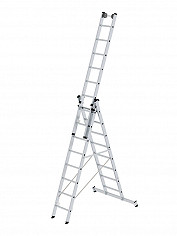 MUNK Günzburger Mehrzweckleiter mit nivello-Traverse / 3x8 Sprossen
