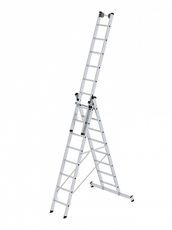 MUNK Günzburger Mehrzweckleiter mit nivello-Traverse / 3x8 Sprossen