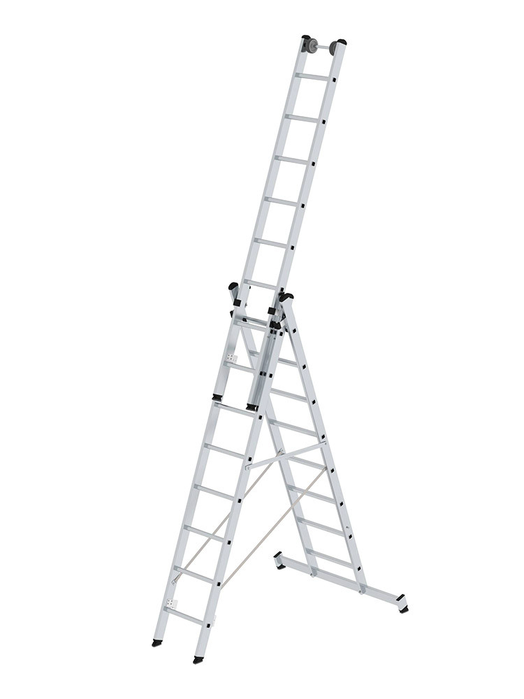 MUNK Günzburger Mehrzweckleiter mit nivello-Traverse / 3x8 Sprossen