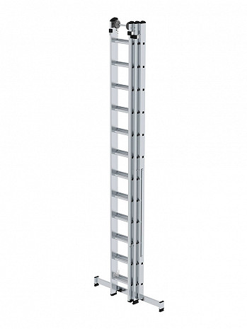MUNK Günzburger Mehrzweckleiter mit nivello-Traverse / 3x12 Sprossen