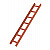 MUNK Günzburger Dachleiter Rot / Länge: 1,96 m / 7 Sprossen