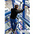 MUNK Günzburger Stufen-Glasreinigerleiter mit clip-step R13 / Einzelteil: Oberteil mit Laufrolle / 4 Stufen / gemäß TRBS 2121-2