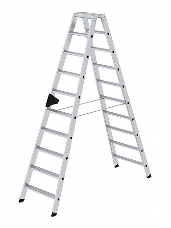 MUNK Günzburger Doppel-Stehleiter / 2x10 Stufen / gemäß TRBS 2121-2