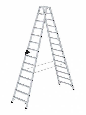 MUNK Günzburger Doppel-Stehleiter / 2x14 Stufen / gemäß TRBS 2121-2