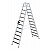 MUNK Günzburger Doppel-Stehleiter mit clip-step / 2x12 Stufen / gemäß TRBS 2121-2