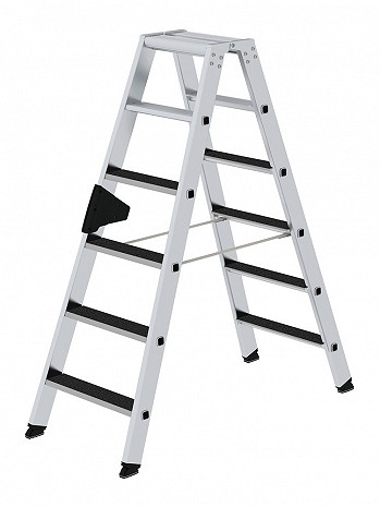 MUNK Günzburger Doppel-Stehleiter mit clip-step R13 / 2x6 Stufen / gemäß TRBS 2121-2