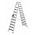 MUNK Günzburger Doppel-Stehleiter mit clip-step R13 / 2x12 Stufen / gemäß TRBS 2121-2