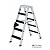 MUNK Günzburger Doppel-Stehleiter mit clip-step relax / 2x12 Stufen / gemäß TRBS 2121-2