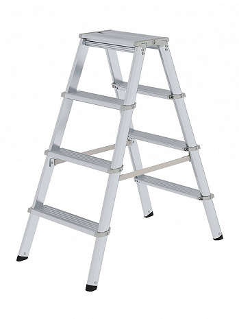 MUNK Günzburger Stufen-Stehleiter ML beidseitig begehbar 2x4 Stufen