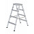 MUNK Günzburger Stufen-Stehleiter ML beidseitig begehbar 2x4 Stufen