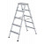 MUNK Günzburger Stufen-Stehleiter ML beidseitig begehbar 2x5 Stufen