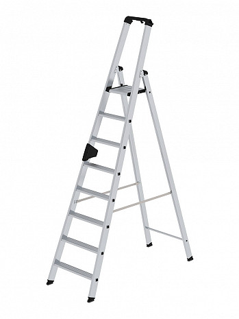 MUNK Günzburger Stufen-Stehleiter einseitig begehbar / 8 Stufen / gemäß TRBS 2121-2