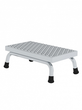 MUNK Günzburger Arbeitspodest starr / Stufenbelag: Aluminium-Lochblech R13 / 1 Stufe