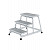 MUNK Günzburger Arbeitspodest starr / Stufenbelag: Aluminium-Lochblech R13 / 3 Stufen