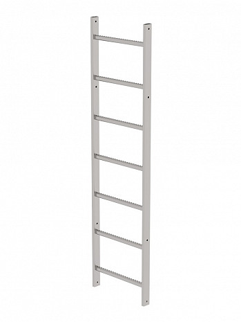 MUNK Günzburger Steigleiterteil 1,96 m - 7 Sprossen / Material: Edelstahl