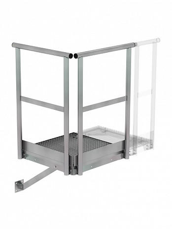 MUNK Günzburger Grundpodest / Fläche: 800 x 800 mm / Material: Stahl verzinkt