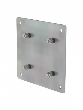 MUNK Günzburger Adapterplatte für Steigleitern / Material: Stahl feuerverzinkt / Bohrungsabstand Befestigung: 150 x 150 mm