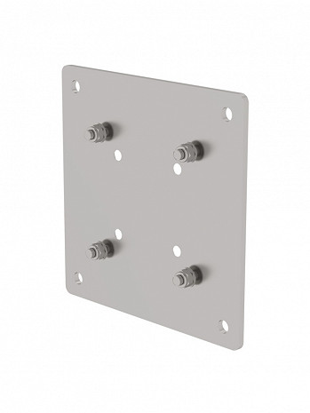 MUNK Günzburger Adapterplatte für Steigleitern / Material: Edelstahl / Bohrungsabstand Befestigung: 100 x 100 mm, 150 x 150 mm